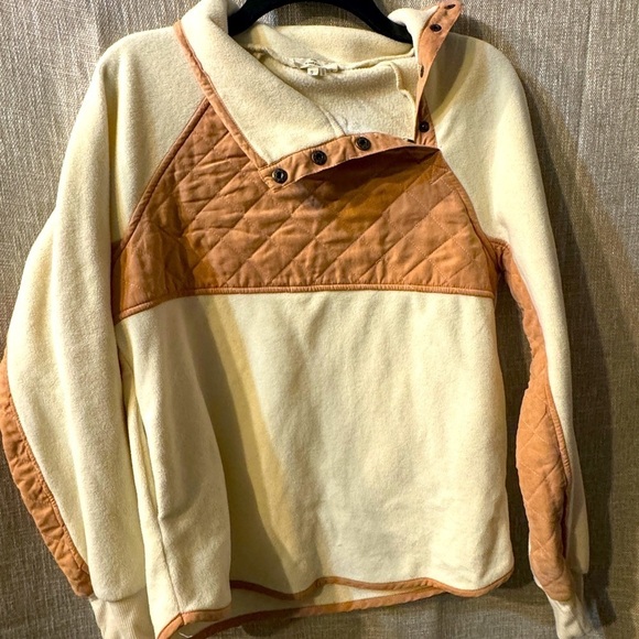 entro Tops - Entro asymmetric waffle / fleece pullover/ size small